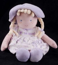 Carters Girl Doll So Sweet Purple Floral Plush Lovey